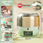 Food Storage Container Manufacturer - 360 Degree Rotating Sealed Rice Dispenser