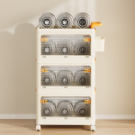 Storage Box Manufacturer - New Arrival Black Stackable PE Plastic Multifunction