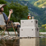 Camping Storage Box Manufacturer - Large 30-70L Plastic Durable Folding with Wooden Lid