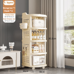 Kitchen Storage Rack Manufacturer - 5-Layer Standing for Bedroom Living Room