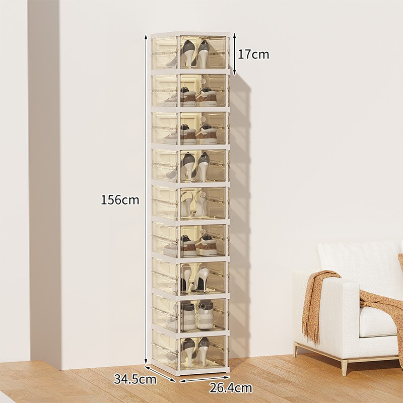 Shoe Box Manufacturer - Plastic Space Saving Folding Collapse Multipurpose