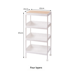 Storage Organizer Manufacturer - Multi-Functional 4-Tier PP+PD with Wheels