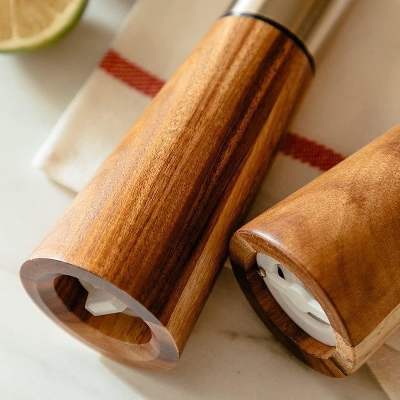 Spice Grinder Set Manufacturer - Traditional Rubber Wood 8 Inch