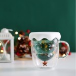 Christmas Cup Manufacturer - Double Walled Glass with Lids