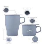 Folding Coffee Mug Manufacturer - Unbreakable Silicone with Straw