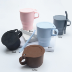 Folding Coffee Mug Manufacturer - Unbreakable Silicone with Straw