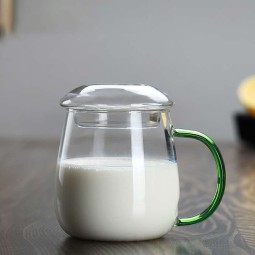 Iced Coffee Cup Manufacturer - Glass with Bamboo Lid