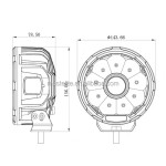 LED Driving Light Manufacturer - 5.75 Inch Yellow for BJ40
