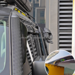 Wind Deflectors Manufacturer - Black Rain Guard for Dodge Nitro