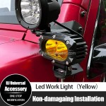 LED Work Lights Factory - 4.5 Inch 50W Yellow for BJ40