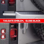 Emblem Badge Manufacturer - Gloss Black Lettering for Defender