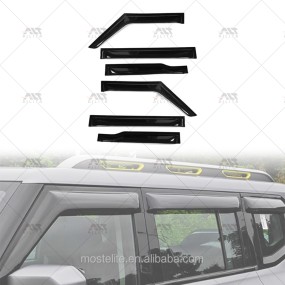 Wind Deflectors Manufacturer - Black Rain Guard for Dodge Nitro