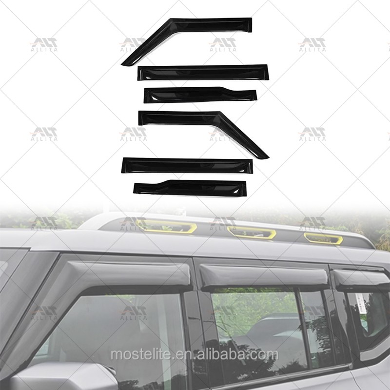 Wind Deflectors Manufacturer - Black Rain Guard for Dodge Nitro