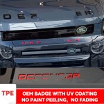 Emblem Badge Manufacturer - Gloss Black Lettering for Defender