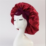 Sleep Cap Manufacturer - Custom Logo Satin Solid Color Sleeping Hat Waterproof