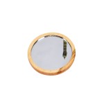 Makeup Mirror Manufacturer - Round Solid Wood Outdoor Makeup Mirror
