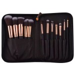 Makeup Brush Set Supplier - Custom logo Private Label 14 PCS Black Matte
