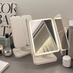 LED Makeup Mirror Factory - Three-sided Folding Magnifying Dormitory Desktop