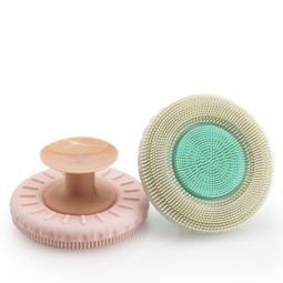 可定制化妆清洁器 - 硅胶苹果擦垫刷清洗吸盘代工厂家