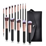 Makeup Brush Set Supplier - Custom logo Private Label 14 PCS Black Matte