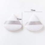 Powder Puff Manufacturer - Custom Logo Soft Tick Triangle Private Label Cotton