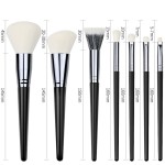 Makeup Brush Set Factory - Black Yao 7-piece Soft-bristled Contour Dot Color