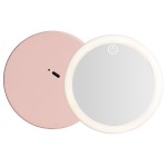 LED Makeup Mirror Supplier - Oval Portable HD Rechargeable Small Gift