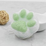 可定制魔芋海绵 - 猫爪粉色环保有机温和代工厂家
