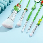 Makeup Brush Set Factory - 5pcs Special Gift Green Monster Grin Christmas