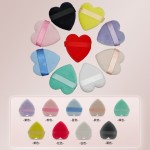 Powder Puff Factory - Cheap Custom Logo Soft Tick Heart Private Label Cotton