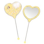 Makeup Mirror Manufacturer - Pearl Hair Ball Sugar Love Handle Beaded Portable