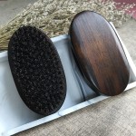 Beard Brush Supplier - Small Soft Pocket Travel Men's Wooden Mustache Brush