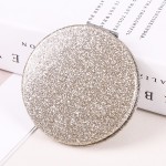 Makeup Mirror Supplier - Large Round Glitter High-end Handheld Folding