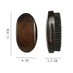 Beard Brush Supplier - Small Soft Pocket Travel Men's Wooden Mustache Brush