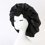 Sleep Cap Manufacturer - Custom Logo Satin Solid Color Sleeping Hat Waterproof