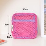 Lipstick Bag Manufacturer - Mesh Women's Tofu Bag Mini Coin Purse Large Capacity