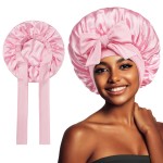 Sleep Cap Manufacturer - Custom Logo Satin Solid Color Sleeping Hat Waterproof