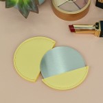 Makeup Mirror Factory - Round Stainless Steel Mini Handheld Mirror