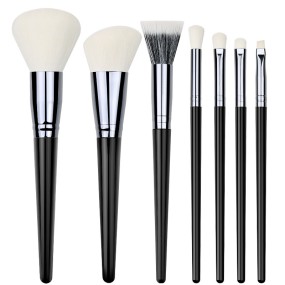 Makeup Brush Set Factory - Black Yao 7-piece Soft-bristled Contour Dot Color