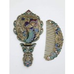 Mirror Comb Set Supplier - New European Style Folding Retro Souvenir Portable