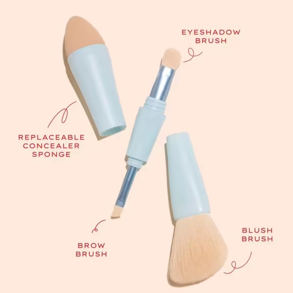 Makeup Brush Factory - Customized All in One 4 Headed Portable Double Sided
