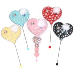 Makeup Mirror Manufacturer - Pearl Hair Ball Sugar Love Handle Beaded Portable