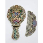 Mirror Comb Set Supplier - New European Style Folding Retro Souvenir Portable