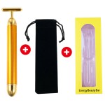Facial Roller Supplier - YUE 24k Gold Face Lift Bar Vibration Slimming Tool