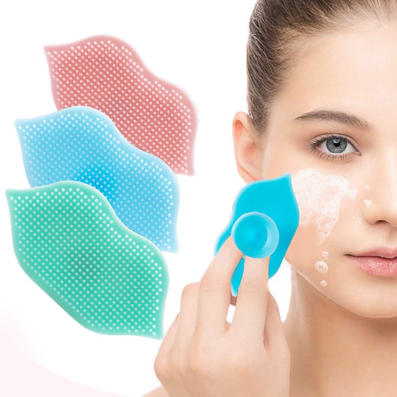 Face Wash Brush Supplier - Small Size Creative Lip with Suction Cup Makeup Remover