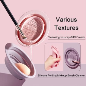Cleansing Pad Factory - Custom Logo Silicon Foldable Scrub Bowl Tool Set