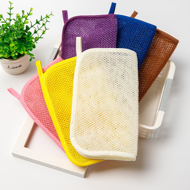 Bath Gloves Supplier - New Soft Africa Nylon Dual Texture Shower Spa