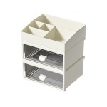 Makeup Organizer Manufacturer - 3 Layer Desktop Cosmetic Storage Case