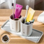 Bathroom Accessories Set Manufacturer - Couples Gargle Cup Holder