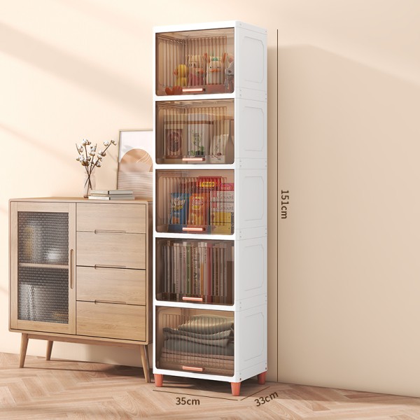 Wardrobe Organizer Manufacturer - Foldable Plastic Storage Bin Cabinet